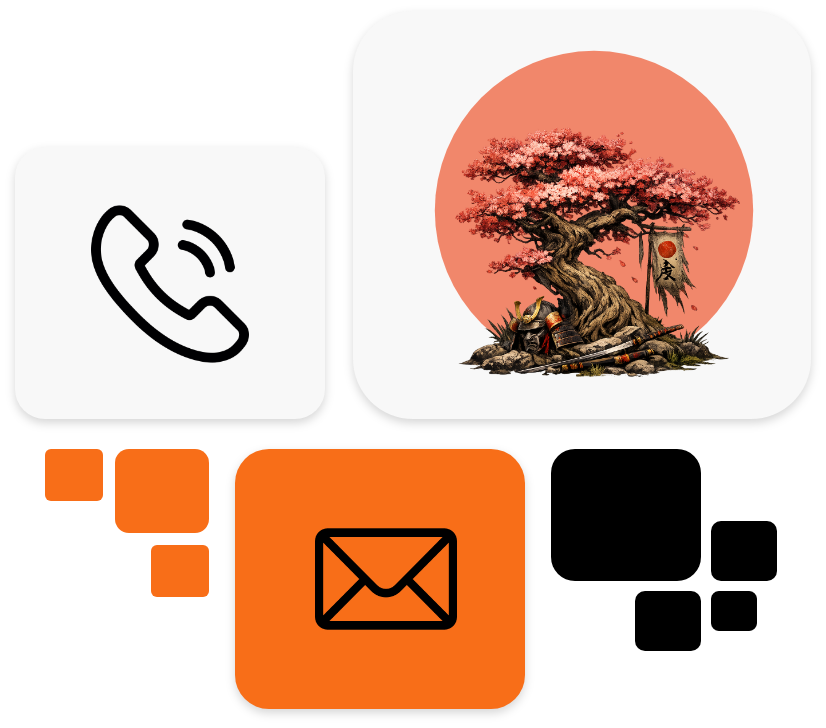 Gráfica relacionada a contactarme, se ven iconos e ilustraciones